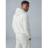 image:imageJMIERR Mens Hoodie Jogger Pants Set Fleece Lined Zip Up Two Piece Tracksuit  Fleecelined warmth fullzip hoodie jogger pants set kangaroo pocket leather zipper pull ribbed cuffs and hemWhite