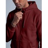 image:imageJMIERR Mens Hoodie Jogger Pants Set Fleece Lined Zip Up Two Piece Tracksuit  Fleecelined warmth fullzip hoodie jogger pants set kangaroo pocket leather zipper pull ribbed cuffs and hemBurgundy
