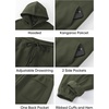 image:imageJMIERR Mens Sweatsuit 2 Piece Hoodie Tracksuit Jogger Set  Soft Fleece Lining Outfits Machine Wash Kangaroo Pocket Sweatshirt Drawstring Waist Sweatpants Fall Winter Matching SetsMoss Green