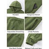 image:imageJMIERR Mens Sweatsuit 2 Piece Hoodie Tracksuit Jogger Set  Soft Fleece Lining Outfits Machine Wash Kangaroo Pocket Sweatshirt Drawstring Waist Sweatpants Fall Winter Matching SetsAvocado Green