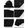 image:imageJMIERR Mens Sweatsuit 2 Piece Hoodie Tracksuit Jogger Set  Soft Fleece Lining Outfits Machine Wash Kangaroo Pocket Sweatshirt Drawstring Waist Sweatpants Fall Winter Matching SetsBlack