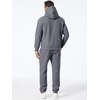 image:imageJMIERR Mens Sweatsuit 2 Piece Hoodie Tracksuit Jogger Set  Soft Fleece Lining Outfits Machine Wash Kangaroo Pocket Sweatshirt Drawstring Waist Sweatpants Fall Winter Matching SetsMedium Grey