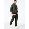 image:imageJMIERR Mens Sweatsuit 2 Piece Hoodie Tracksuit Jogger Set  Soft Fleece Lining Outfits Machine Wash Kangaroo Pocket Sweatshirt Drawstring Waist Sweatpants Fall Winter Matching SetsMoss Green