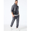 image:imageJMIERR Mens Sweatsuit 2 Piece Hoodie Tracksuit Jogger Set  Soft Fleece Lining Outfits Machine Wash Kangaroo Pocket Sweatshirt Drawstring Waist Sweatpants Fall Winter Matching SetsMedium Grey