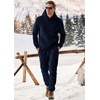 image:imageJMIERR Mens Sweatsuit 2 Piece Hoodie Tracksuit Jogger Set  Soft Fleece Lining Outfits Machine Wash Kangaroo Pocket Sweatshirt Drawstring Waist Sweatpants Fall Winter Matching SetsNavy Blue