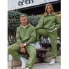 image:imageJMIERR Mens Sweatsuit 2 Piece Hoodie Tracksuit Jogger Set  Soft Fleece Lining Outfits Machine Wash Kangaroo Pocket Sweatshirt Drawstring Waist Sweatpants Fall Winter Matching SetsAvocado Green