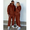 image:imageJMIERR Mens Sweatsuit 2 Piece Hoodie Tracksuit Jogger Set  Soft Fleece Lining Outfits Machine Wash Kangaroo Pocket Sweatshirt Drawstring Waist Sweatpants Fall Winter Matching SetsCaramel
