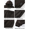 image:imageJMIERR Mens Sweatsuit 2 Piece Hoodie Tracksuit Jogger Set  Soft Fleece Lining Outfits Machine Wash Kangaroo Pocket Sweatshirt Drawstring Waist Sweatpants Fall Winter Matching SetsChocolate Brown