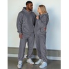 image:imageJMIERR Mens Sweatsuit 2 Piece Hoodie Tracksuit Jogger Set  Soft Fleece Lining Outfits Machine Wash Kangaroo Pocket Sweatshirt Drawstring Waist Sweatpants Fall Winter Matching SetsMedium Grey