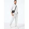 image:imageJMIERR Mens Sweatsuit 2 Piece Hoodie Tracksuit Jogger Set  Soft Fleece Lining Outfits Machine Wash Kangaroo Pocket Sweatshirt Drawstring Waist Sweatpants Fall Winter Matching SetsWhite