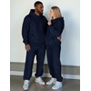 image:imageJMIERR Mens Sweatsuit 2 Piece Hoodie Tracksuit Jogger Set  Soft Fleece Lining Outfits Machine Wash Kangaroo Pocket Sweatshirt Drawstring Waist Sweatpants Fall Winter Matching SetsNavy Blue