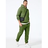 image:imageJMIERR Mens Sweatsuit 2 Piece Hoodie Tracksuit Jogger Set  Soft Fleece Lining Outfits Machine Wash Kangaroo Pocket Sweatshirt Drawstring Waist Sweatpants Fall Winter Matching SetsAvocado Green