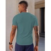 image:imageJMIERR Mens Texture VNeck Short Sleeve TShirt  Textured Vneck tee with stretch breathable short sleeve slim fit spring summer casual wearCanton