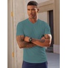 image:imageJMIERR Mens Texture VNeck Short Sleeve TShirt  Textured Vneck tee with stretch breathable short sleeve slim fit spring summer casual wearCanton