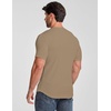 image:imageJMIERR Mens Texture VNeck Short Sleeve TShirt  Textured Vneck tee with stretch breathable short sleeve slim fit spring summer casual wearSmoke Gray