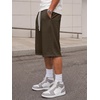 image:imageJMIERR Mens Baggy Sweat Shorts Below Knee Drawstring  Soft Stretch Fabric Deep Pockets Adjustable Drawstring Waist Baggy Loose Fit Below Knee Length Lightweight Gym ShortsBrown