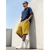 image:imageJMIERR Mens Baggy Sweat Shorts Below Knee Drawstring  Soft Stretch Fabric Deep Pockets Adjustable Drawstring Waist Baggy Loose Fit Below Knee Length Lightweight Gym ShortsYellow