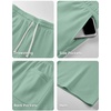 image:imageJMIERR Mens Baggy Sweat Shorts Below Knee Drawstring  Soft Stretch Fabric Deep Pockets Adjustable Drawstring Waist Baggy Loose Fit Below Knee Length Lightweight Gym ShortsMint Green