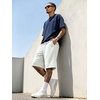 image:imageJMIERR Mens Baggy Sweat Shorts Below Knee Drawstring  Soft Stretch Fabric Deep Pockets Adjustable Drawstring Waist Baggy Loose Fit Below Knee Length Lightweight Gym ShortsWhite