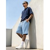image:imageJMIERR Mens Baggy Sweat Shorts Below Knee Drawstring  Soft Stretch Fabric Deep Pockets Adjustable Drawstring Waist Baggy Loose Fit Below Knee Length Lightweight Gym ShortsLight Blue