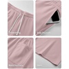 image:imageJMIERR Mens Baggy Sweat Shorts Below Knee Drawstring  Soft Stretch Fabric Deep Pockets Adjustable Drawstring Waist Baggy Loose Fit Below Knee Length Lightweight Gym ShortsPink