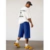 image:imageJMIERR Mens Baggy Sweat Shorts Below Knee Drawstring  Soft Stretch Fabric Deep Pockets Adjustable Drawstring Waist Baggy Loose Fit Below Knee Length Lightweight Gym ShortsBlue 3