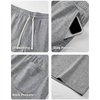 image:imageJMIERR Mens Baggy Sweat Shorts Below Knee Drawstring  Soft Stretch Fabric Deep Pockets Adjustable Drawstring Waist Baggy Loose Fit Below Knee Length Lightweight Gym ShortsA Grey