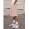 image:imageJMIERR Mens Baggy Sweat Shorts Below Knee Drawstring  Soft Stretch Fabric Deep Pockets Adjustable Drawstring Waist Baggy Loose Fit Below Knee Length Lightweight Gym ShortsPink
