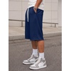image:imageJMIERR Mens Baggy Sweat Shorts Below Knee Drawstring  Soft Stretch Fabric Deep Pockets Adjustable Drawstring Waist Baggy Loose Fit Below Knee Length Lightweight Gym ShortsBlue