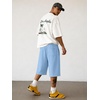 image:imageJMIERR Mens Baggy Sweat Shorts Below Knee Drawstring  Soft Stretch Fabric Deep Pockets Adjustable Drawstring Waist Baggy Loose Fit Below Knee Length Lightweight Gym ShortsLight Blue