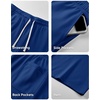 image:imageJMIERR Mens Baggy Sweat Shorts Below Knee Drawstring  Soft Stretch Fabric Deep Pockets Adjustable Drawstring Waist Baggy Loose Fit Below Knee Length Lightweight Gym ShortsBlue 3