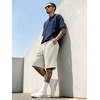 image:imageJMIERR Mens Baggy Sweat Shorts Below Knee Drawstring  Soft Stretch Fabric Deep Pockets Adjustable Drawstring Waist Baggy Loose Fit Below Knee Length Lightweight Gym ShortsA Light Grey