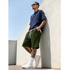 image:imageJMIERR Mens Baggy Sweat Shorts Below Knee Drawstring  Soft Stretch Fabric Deep Pockets Adjustable Drawstring Waist Baggy Loose Fit Below Knee Length Lightweight Gym ShortsGreen