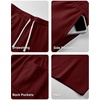 image:imageJMIERR Mens Baggy Sweat Shorts Below Knee Drawstring  Soft Stretch Fabric Deep Pockets Adjustable Drawstring Waist Baggy Loose Fit Below Knee Length Lightweight Gym ShortsRed