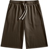 image:imageJMIERR Mens Baggy Sweat Shorts Below Knee Drawstring  Soft Stretch Fabric Deep Pockets Adjustable Drawstring Waist Baggy Loose Fit Below Knee Length Lightweight Gym ShortsBrown