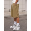 image:imageJMIERR Mens Baggy Sweat Shorts Below Knee Drawstring  Soft Stretch Fabric Deep Pockets Adjustable Drawstring Waist Baggy Loose Fit Below Knee Length Lightweight Gym ShortsKhaki