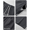 image:imageJMIERR Mens Baggy Sweat Shorts Below Knee Drawstring  Soft Stretch Fabric Deep Pockets Adjustable Drawstring Waist Baggy Loose Fit Below Knee Length Lightweight Gym ShortsDark Grey