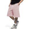 image:imageJMIERR Mens Baggy Sweat Shorts Below Knee Drawstring  Soft Stretch Fabric Deep Pockets Adjustable Drawstring Waist Baggy Loose Fit Below Knee Length Lightweight Gym ShortsPink