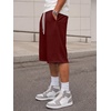 image:imageJMIERR Mens Baggy Sweat Shorts Below Knee Drawstring  Soft Stretch Fabric Deep Pockets Adjustable Drawstring Waist Baggy Loose Fit Below Knee Length Lightweight Gym ShortsRed
