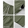 image:imageJMIERR Mens Baggy Sweat Shorts Below Knee Drawstring  Soft Stretch Fabric Deep Pockets Adjustable Drawstring Waist Baggy Loose Fit Below Knee Length Lightweight Gym ShortsLight Green