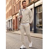 image:imageJMIERR Mens Track Suits 2 Piece Outfits Quarter Zipper Polo Shirt Tracksuit amp Joggers Sweatpants Sweatsuit SetsApricot