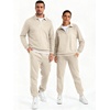 image:imageJMIERR Mens Track Suits 2 Piece Outfits Quarter Zipper Polo Shirt Tracksuit amp Joggers Sweatpants Sweatsuit SetsApricot