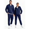 image:imageJMIERR Mens Track Suits 2 Piece Outfits Quarter Zipper Polo Shirt Tracksuit amp Joggers Sweatpants Sweatsuit SetsBlue