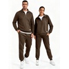 image:imageJMIERR Mens Track Suits 2 Piece Outfits Quarter Zipper Polo Shirt Tracksuit amp Joggers Sweatpants Sweatsuit SetsCoffee