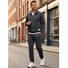 image:imageJMIERR Mens Track Suits 2 Piece Outfits Quarter Zipper Polo Shirt Tracksuit amp Joggers Sweatpants Sweatsuit SetsGrey