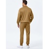 image:imageJMIERR Mens Track Suits 2 Piece Outfits Quarter Zipper Polo Shirt Tracksuit amp Joggers Sweatpants Sweatsuit SetsKhaki