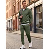 image:imageJMIERR Mens Track Suits 2 Piece Outfits Quarter Zipper Polo Shirt Tracksuit amp Joggers Sweatpants Sweatsuit SetsLight Green
