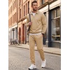 image:imageJMIERR Mens Track Suits 2 Piece Outfits Quarter Zipper Polo Shirt Tracksuit amp Joggers Sweatpants Sweatsuit SetsLight Khaki