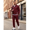 image:imageJMIERR Mens Track Suits 2 Piece Outfits Quarter Zipper Polo Shirt Tracksuit amp Joggers Sweatpants Sweatsuit SetsRed