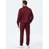 image:imageJMIERR Mens Track Suits 2 Piece Outfits Quarter Zipper Polo Shirt Tracksuit amp Joggers Sweatpants Sweatsuit SetsRed